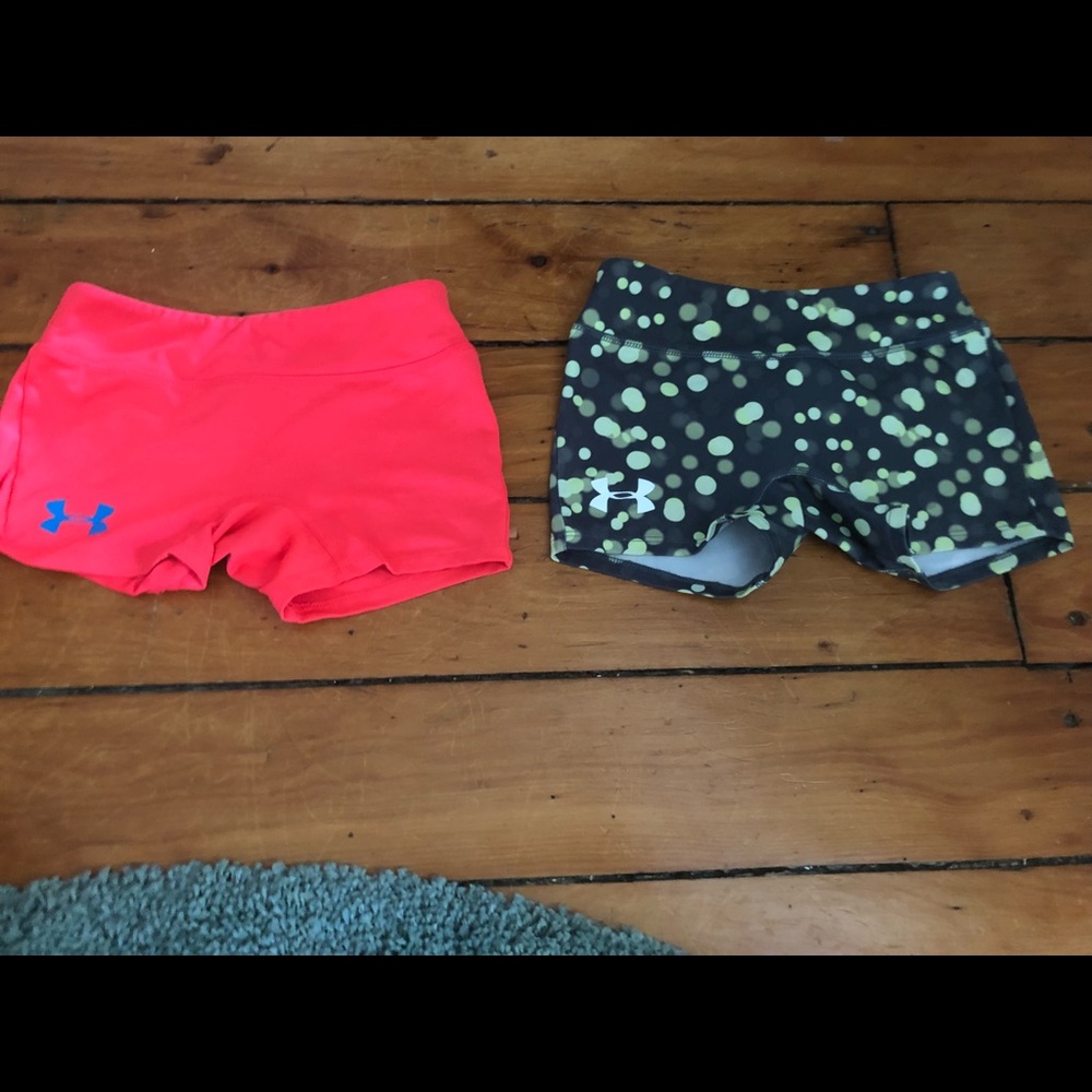 Under armor girls spandex shorts